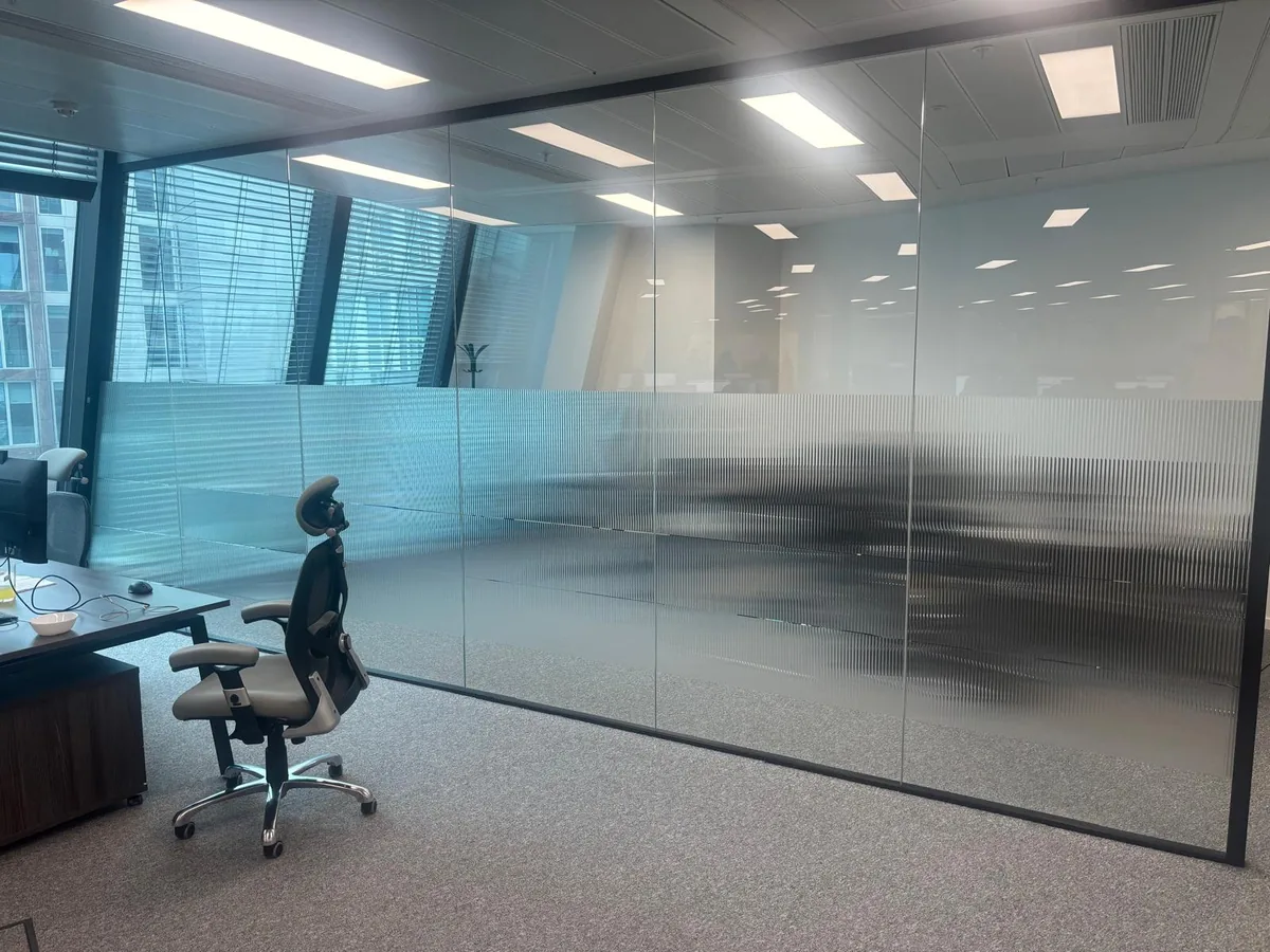 Interior office window manifestation by Talion Graffix